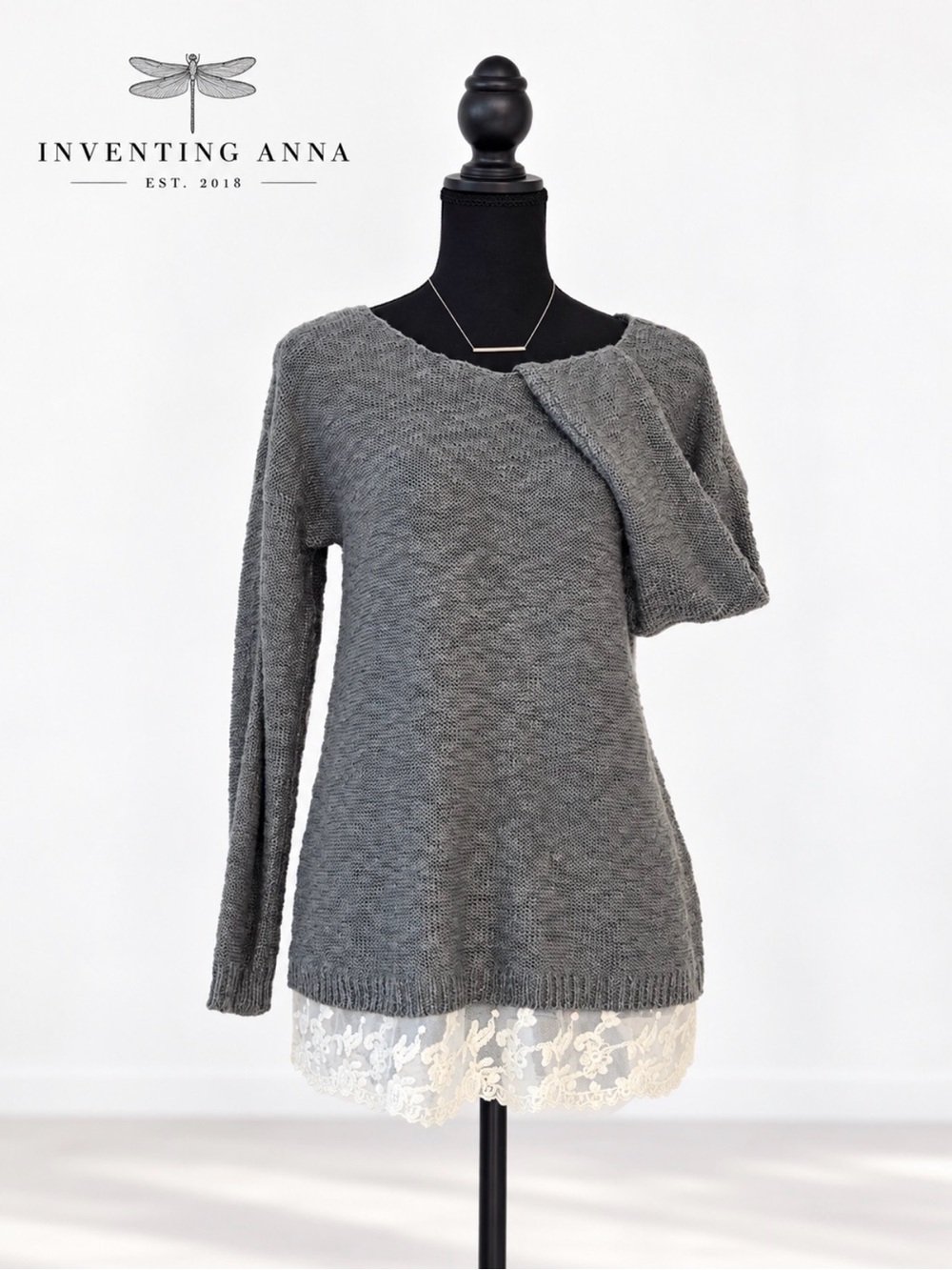 Hippie Rose Sweater Bundle Size Medium Lightweight Lace Trim 3-Piece Set
